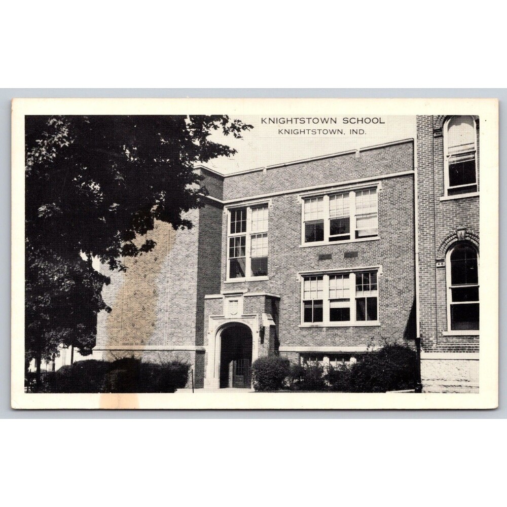 Knightstown School Indiana IN Vintage Postcard Picto Cards Kaeser & Blair